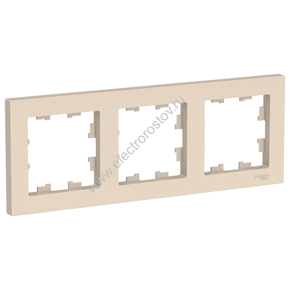 AtlasDesign Беж Рамка 3-ая, универсальная Schneider Electric