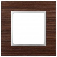 Elegance Венге/алюм Дерево Рамка 1-ая ЭРА