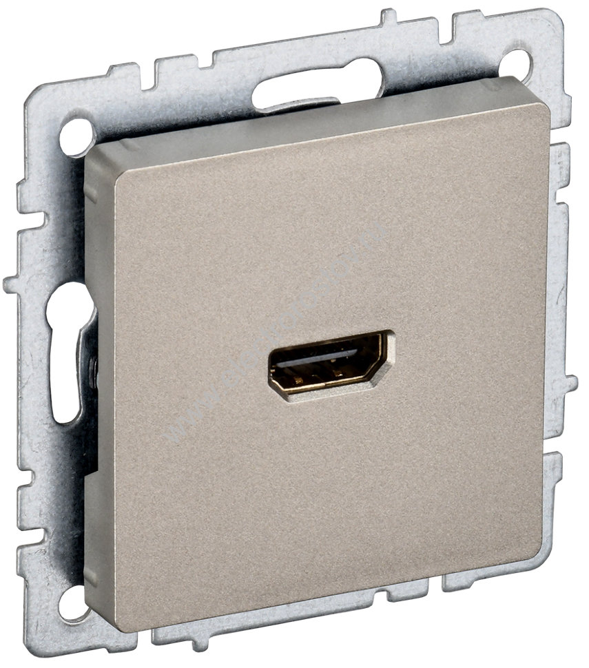 IEK BRITE BASE Шампань Розетка HDMI РHDMI-0-БрШ