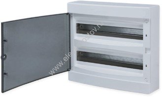 EKF Щит распределительный навесной "Unix" прозрачная дверь 2х18 модулей IP40 EKF PROxima