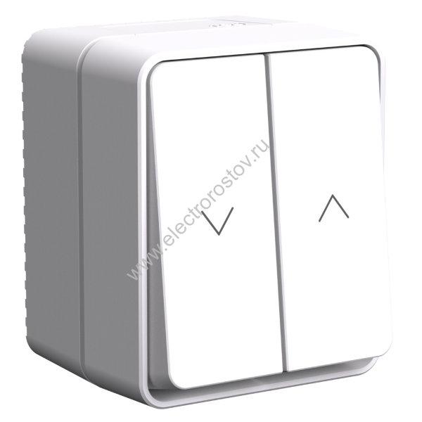 AtlasDesign Profi54 Белый Выключатель 2-клавишный для жалюзи IP54 Schneider Electric