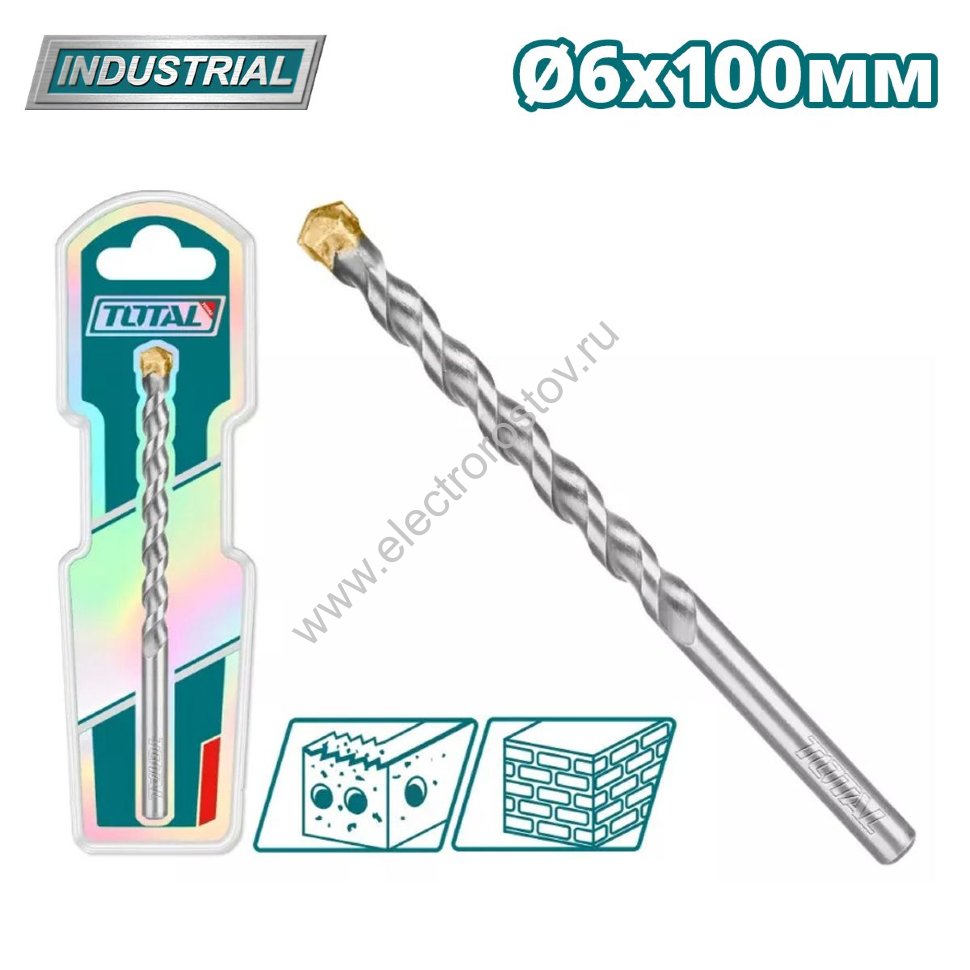 Сверло по бетону, 6х150 Total
