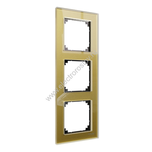 Schneider Electric Merten SM M-Elegance Стекло Золото Рамка 3-ая