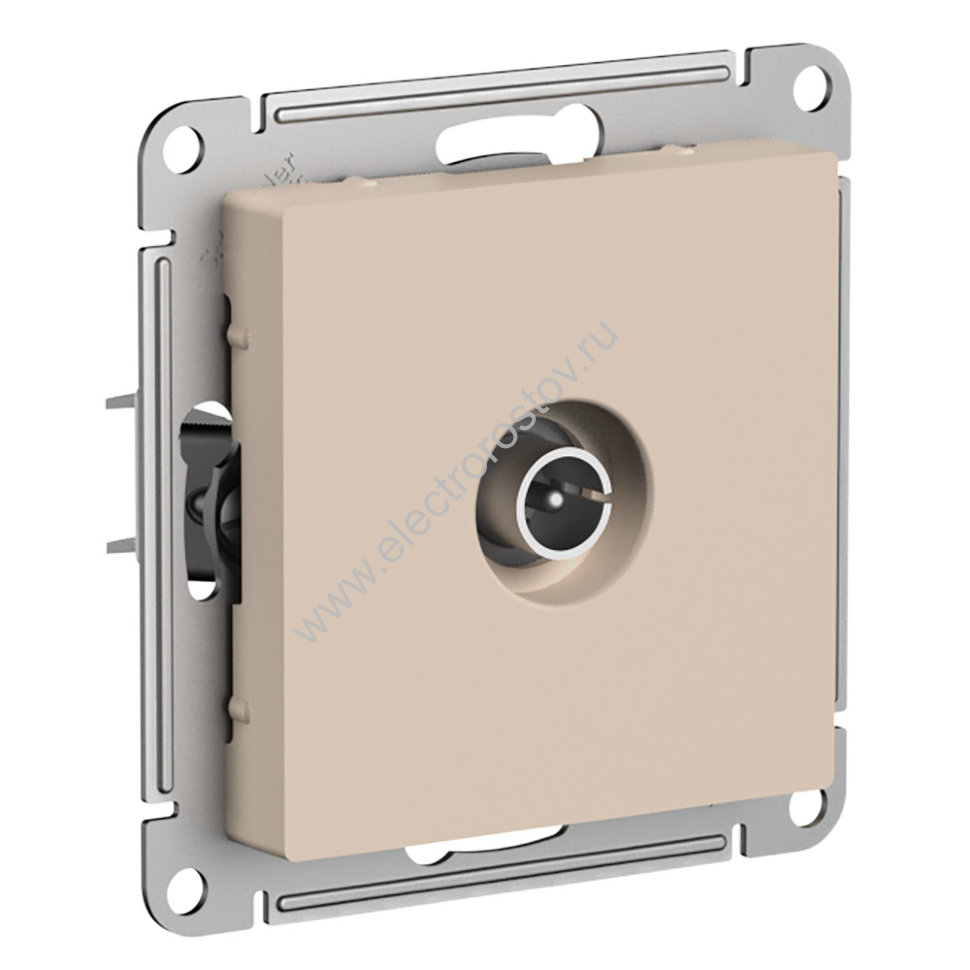 AtlasDesign Песочный Розетка TV оконечная 1DB, механизм Schneider Electric