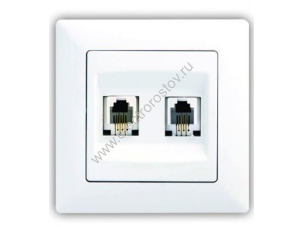 Visage Белый Розетка 2-я RJ45 GUNSAN