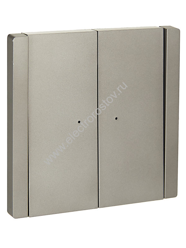 IEK FORTE&PIANO Сталь Выключатель 2-кл с индикатором 10А FP506