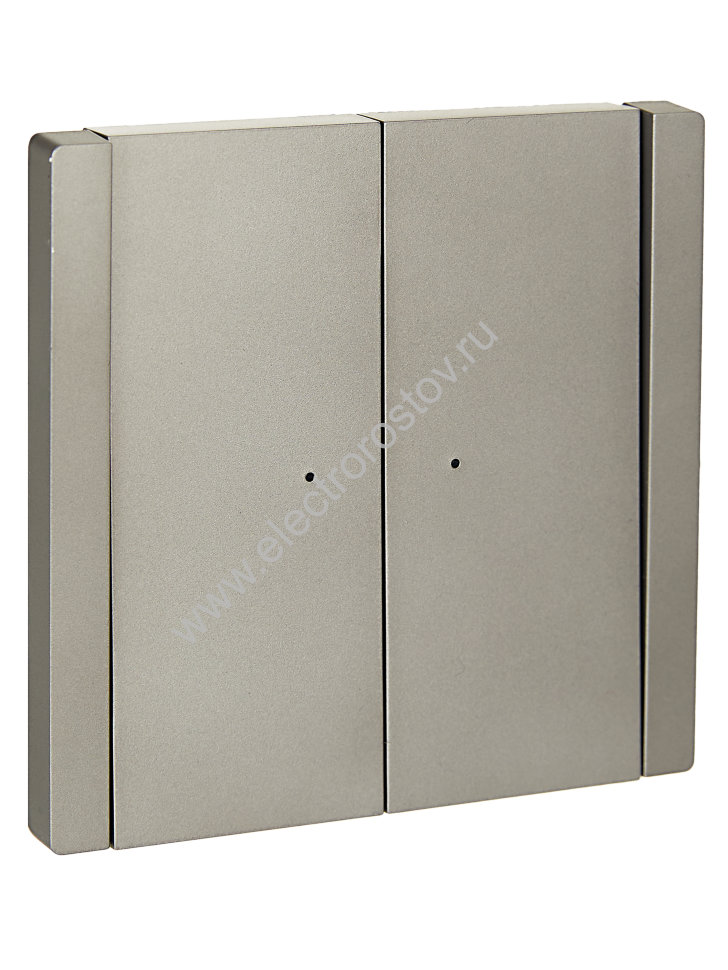 IEK FORTE&PIANO Сталь Выключатель 2-кл с индикатором 10А FP506