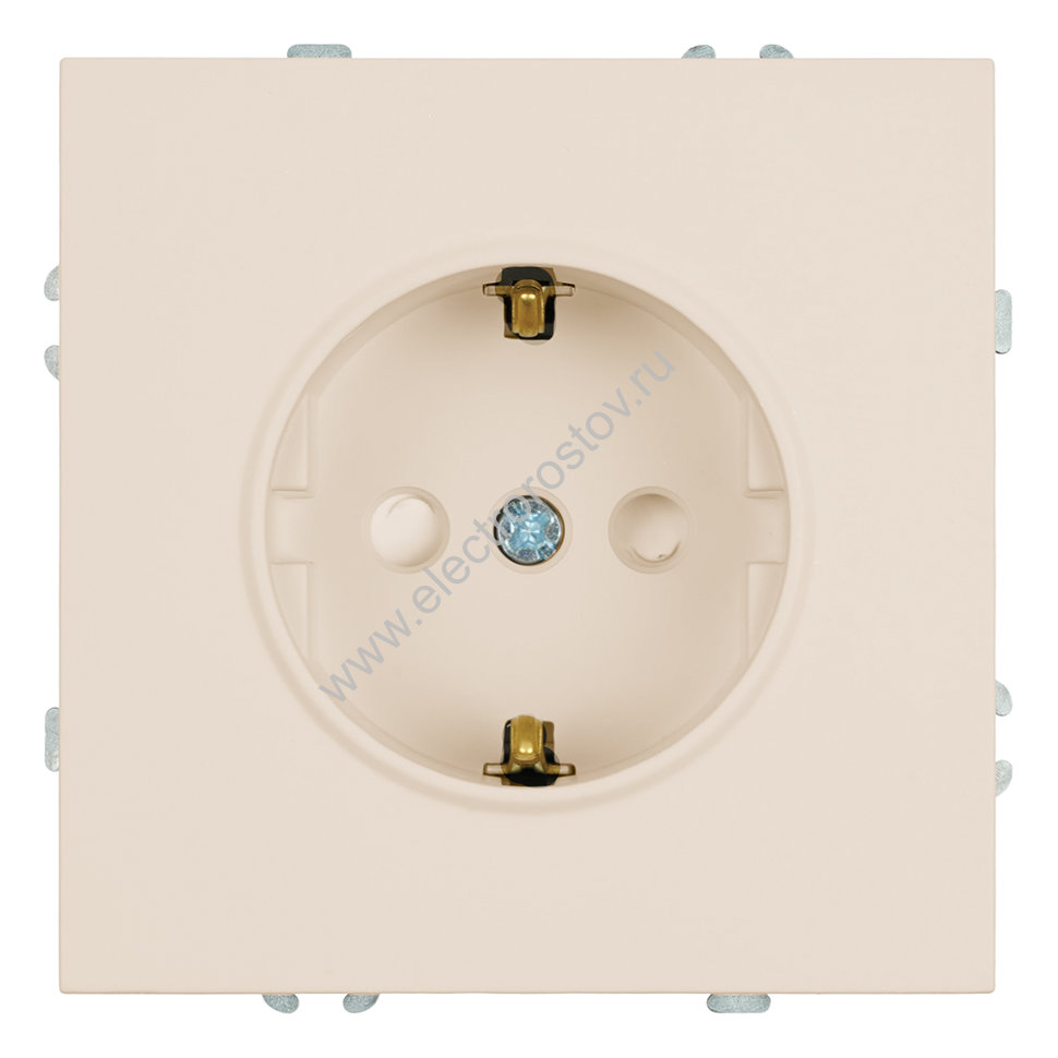 STEKKER Эмили Кашемир, soft touch Розетка 1-местная с защитной шторкой с/з