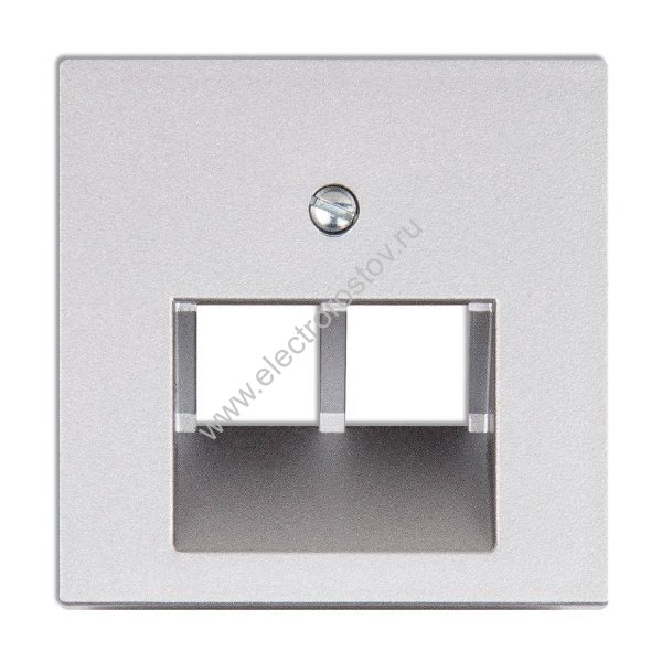 JUNG EcoProfi Алюминий Накладка 2-ой ТЛФ/комп розетки