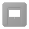 CD 500 Серый Крышка для ТАЕ-розетки, моно/стерео-аудиорозетки JUNG