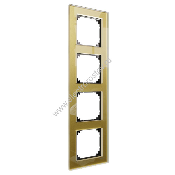 Schneider Electric Merten SM M-Elegance Стекло Золото Рамка 4-ая