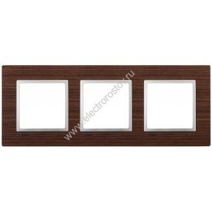 Elegance Венге/алюм Дерево Рамка 3-ая ЭРА