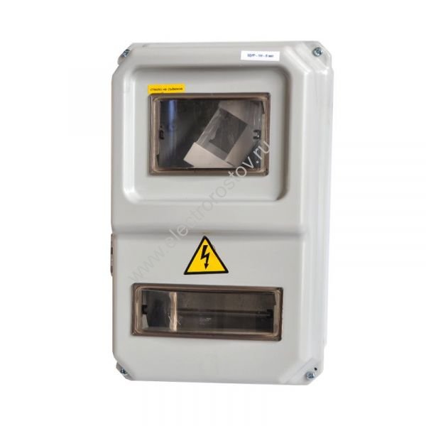 ЩУРН-П-1ф-8 Щит накладной серый 383х234х119мм IP55 TDM