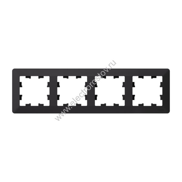 Systeme Electric AtlasDesign Air Карбон/дымчатый черный Рамка 4-ая