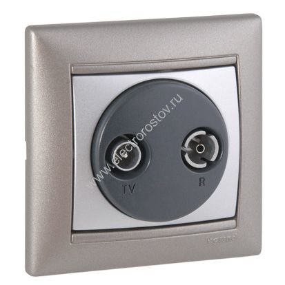 Valena Алюминий Розетка TV-FM единственная (каб сеть) 862 МГц 1.5 дБ Legrand
