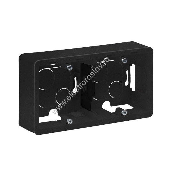 INSPIRIA Антрацит Коробка накладного монтажа 2-ая Legrand