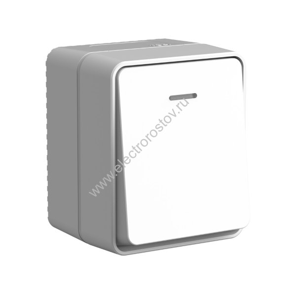 AtlasDesign Profi54 Серый Выключатель 1-клавишный с подсветкой Schneider Electric