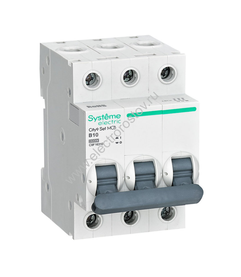 City9 Автоматический выключатель 6кА 3P B10 Systeme Electric