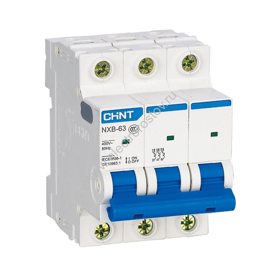 NXB-63S Автоматический выключатель 3P C10 4.5кА CHINT