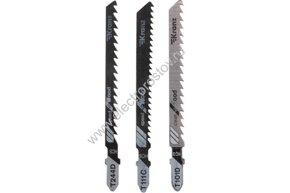Набор пилок для лобзика по дереву №4 (упак - 3 шт.) KRANZ