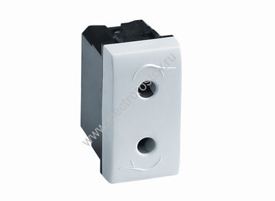 DKC Электрическая розетка, белая, 1мод.