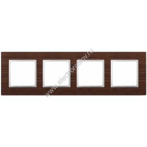 Elegance Венге/алюм Дерево Рамка 4-ая ЭРА