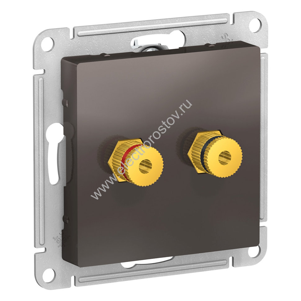 AtlasDesign Мокко Аудиорозетка двухместная Schneider Electric