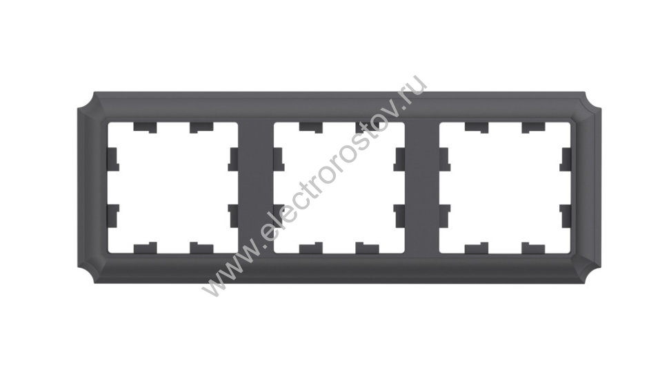 Systeme Electric AtlasDesign Antique Базальт Рамка 3-ая, универсальная