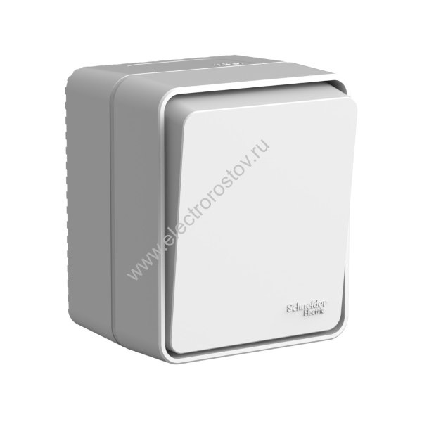 AtlasDesign Profi54 Серый Выключатель 1-клавишный с самовозвратом Schneider Electric