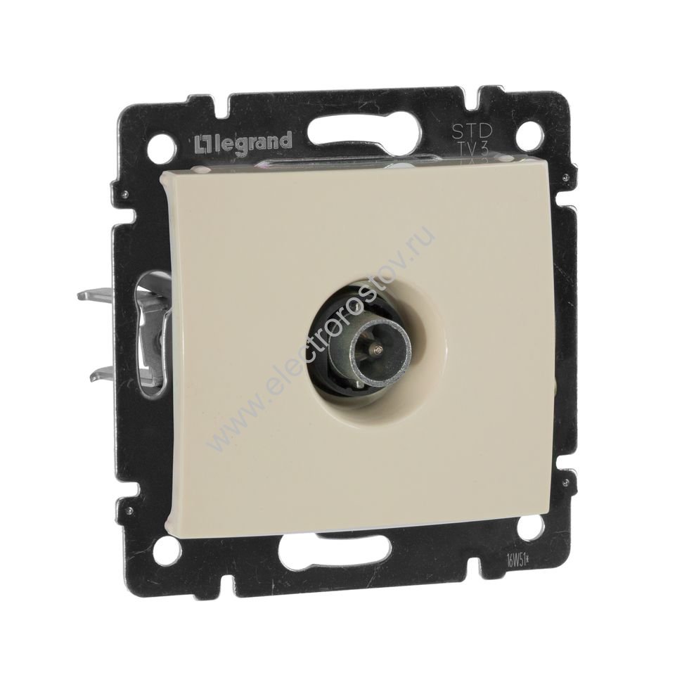 Valena Слоновая кость Розетка TV проходная, 14 дБ Legrand