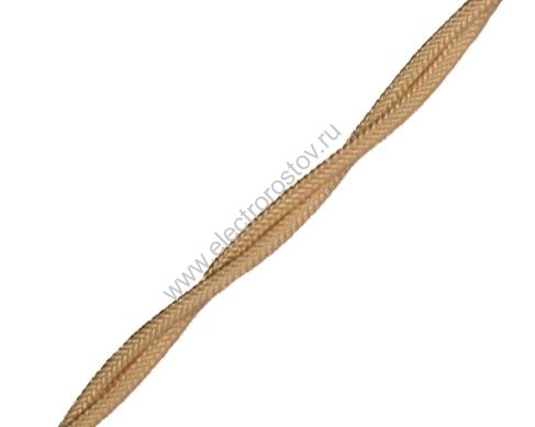 Витой провод 3*1,5, песочное золото, матовый 150м