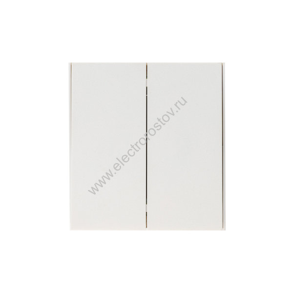 KRANZ STRONG Выключатель 2 кл для жалюзи возвратный 10А с/у жемчуг, с 1-пост. рамкой