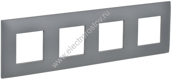 IEK SKANDY Серый Рамка 4-ая SK-F04Gr
