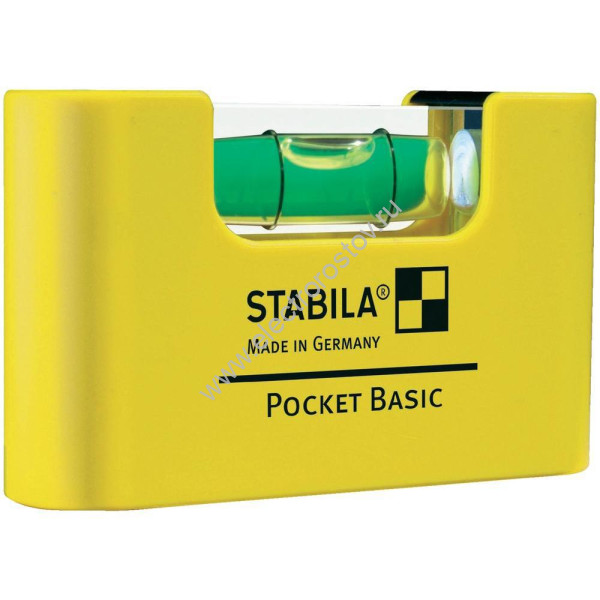Уровень карманный Pocket Basic  (1 глазок, точн) STABILA