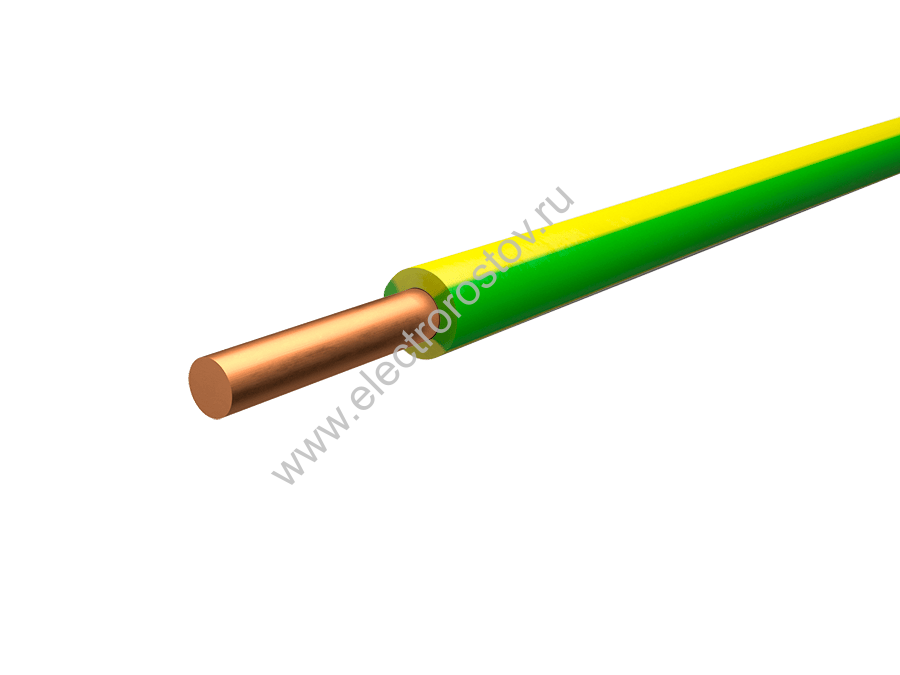 Провод ПуВ 6мм² ж/з ГОСТ Калужский кабельный завод