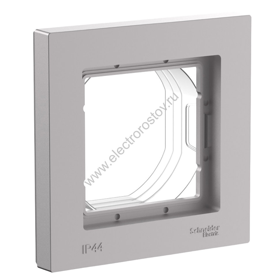 AtlasDesign Aqua Алюминий Рамка 1-ая IP44 Schneider Electric