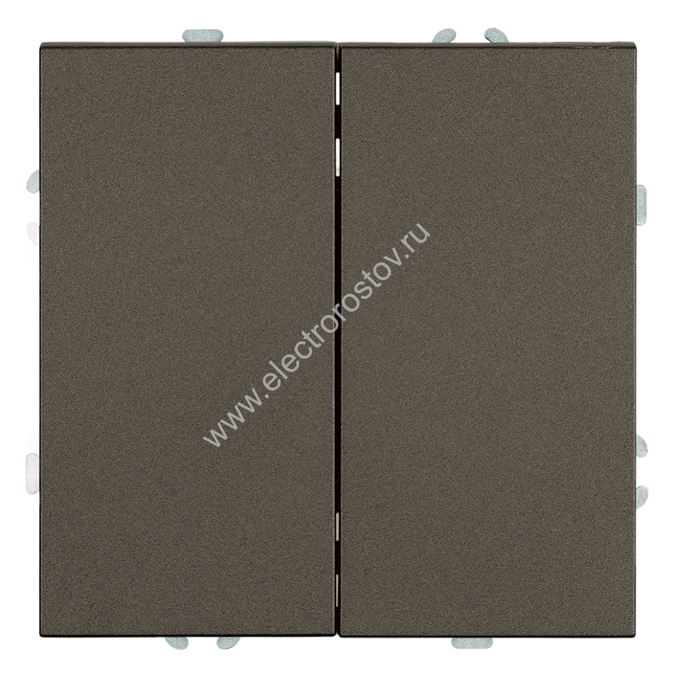 STEKKER Эмили Антрацит, soft touch Выключатель 2-клавишный