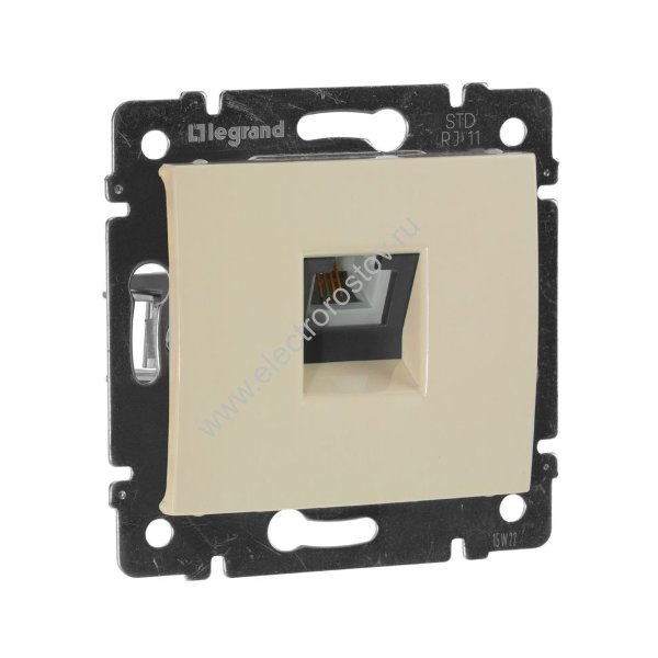 Valena Слоновая кость Розетка ТЛФ 1-ая Legrand