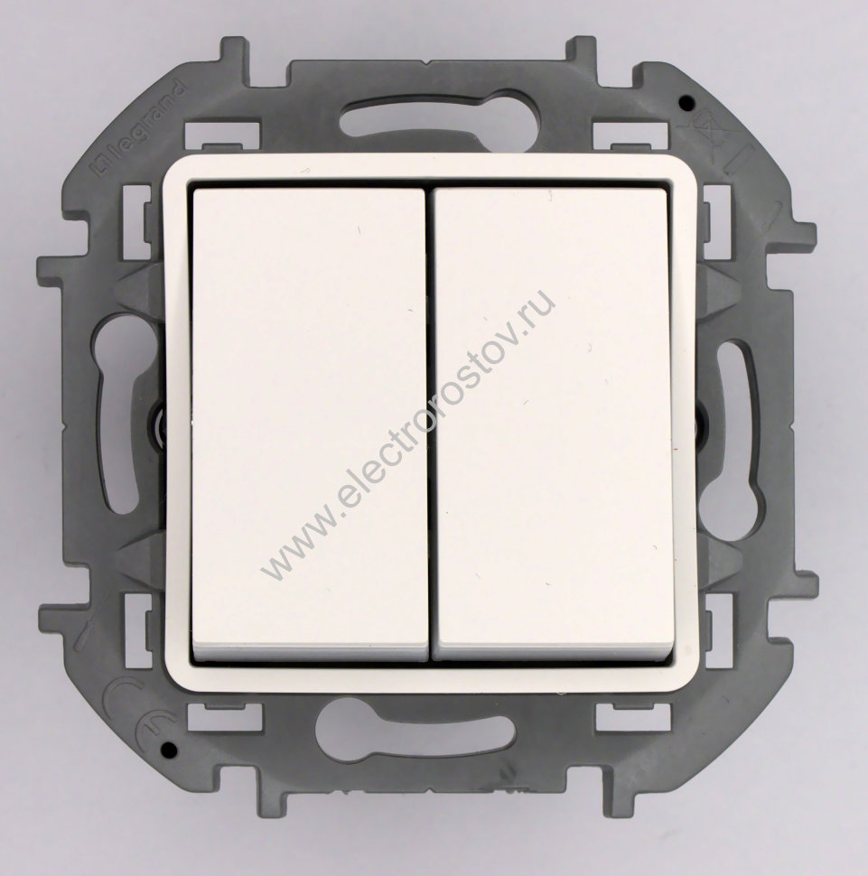 INSPIRIA Белый Переключатель 2-клавишный Legrand