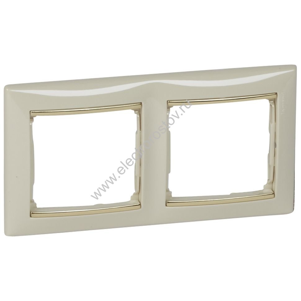 Valena Крем/Золотой штрих Рамка 2-ая Legrand