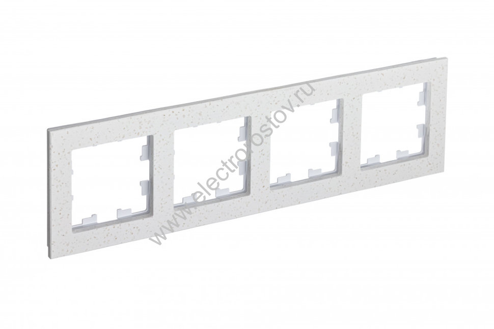 AtlasDesign Nature Мрамор крем роял Рамка 4-ая Schneider Electric