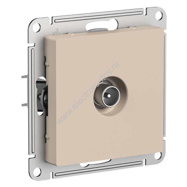 AtlasDesign Песочный Розетка антенная одиночная TV коннектор Schneider Electric