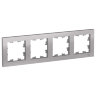 AtlasDesign Алюминий Рамка 4-ая, универсальная Schneider Electric