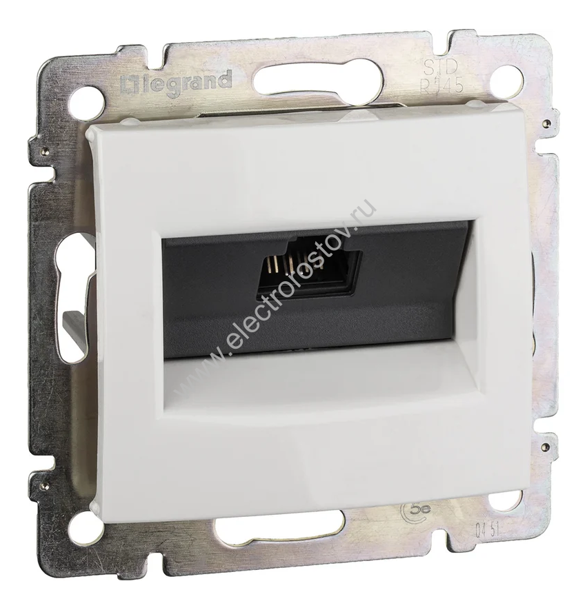 Valena Белый Розетка комп(RJ45) 1-ая 5 кат UTP Legrand