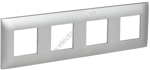IEK SKANDY Серебряный Рамка 4-ая SK-F04S