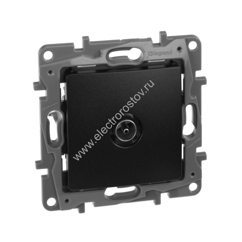 Etika Антрацит Розетка TV Legrand