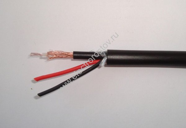 Кабель для видеонаблюдения КВК-2П+2x0,75 CCA outdoor RIPO