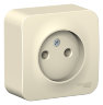 Blanca наруж Молочный Розетка б/з без шторок 16А, 250В, изолир. пластина Schneider Electric