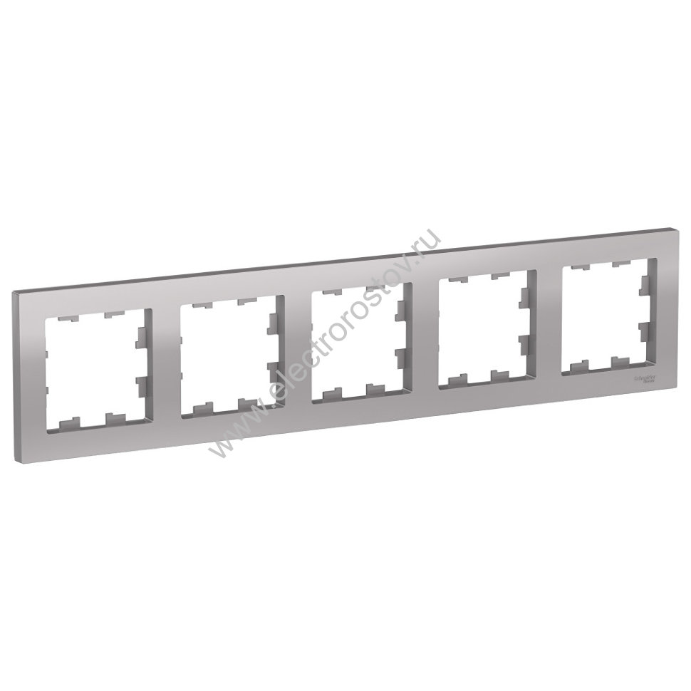 AtlasDesign Алюминий Рамка 5-ая, универсальная Schneider Electric
