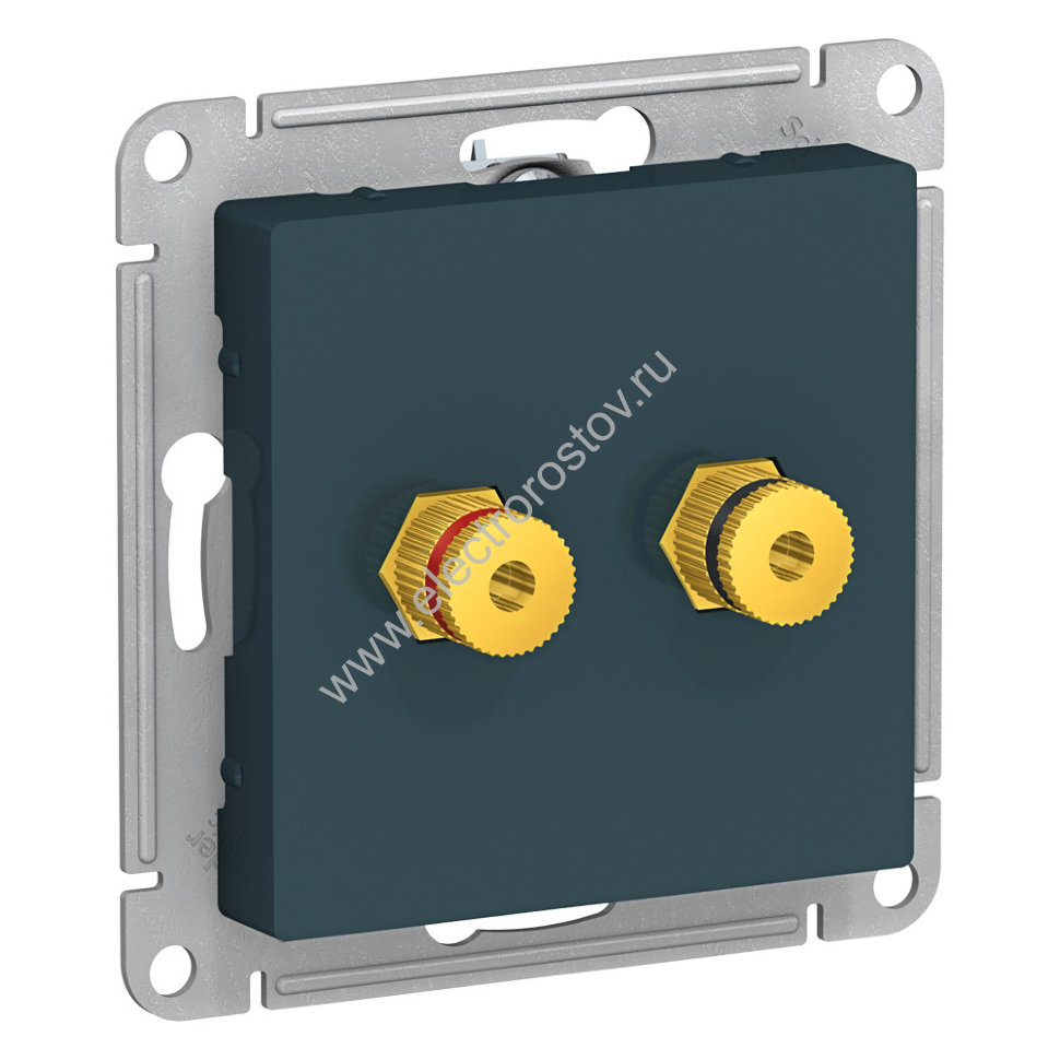 AtlasDesign Изумруд Аудиорозетка двухместная Schneider Electric